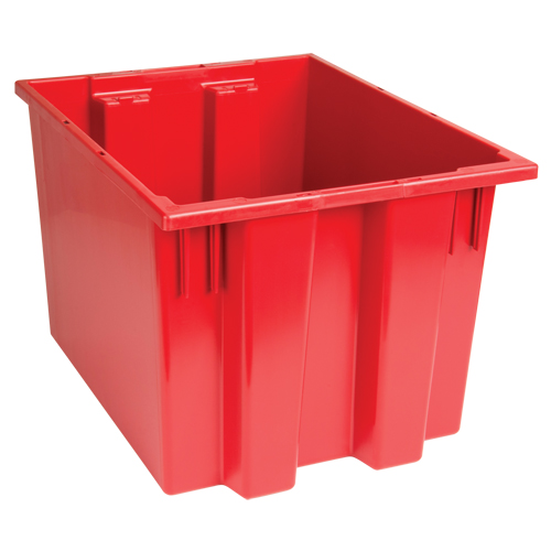 Contenants Stack & Nest, 13" x 19,5" x 15,5", Rouge Moffatt Supply & Specialties