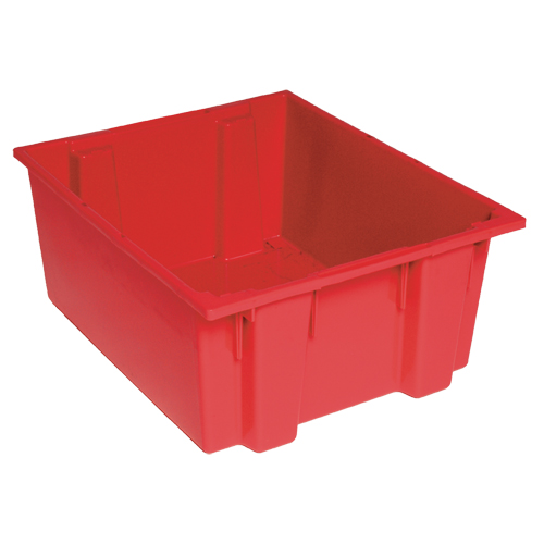 Contenants Stack & Nest, 8" x 19,5" x 13,5", Rouge Moffatt Supply & Specialties