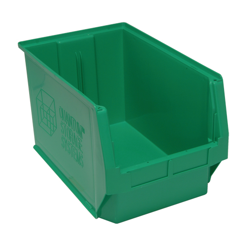 Contenants g&eacute;ants empilables, 12,375" la x 19,75" p x 11,875" h, Vert Moffatt Supply & Specialties