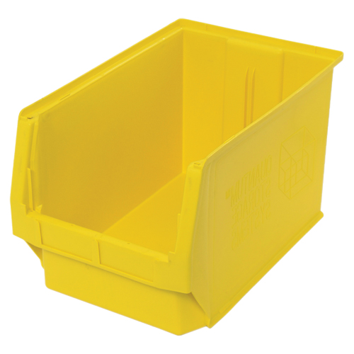 Giant Stacking Containers, 12.375" W x 19.75" D x 11.875" H, Yellow Moffatt Supply & Specialties