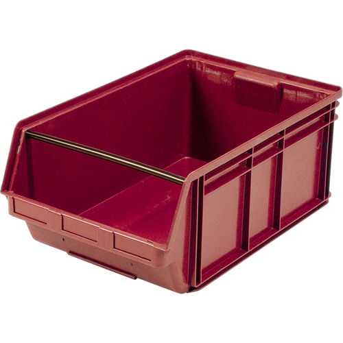 Contenants g&eacute;ants empilables, 18,375" la x 29" p x 11,875" h, Rouge Moffatt Supply & Specialties