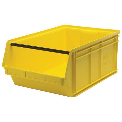 Contenants g&eacute;ants empilables, 18,375" la x 29" p x 11,875" h, Jaune Moffatt Supply & Specialties