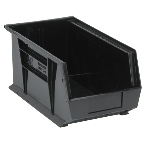 Bacs ultra empilable & suspendable, 8-1/4" la, 7" h x 14-3/4" p, Noir Moffatt Supply & Specialties