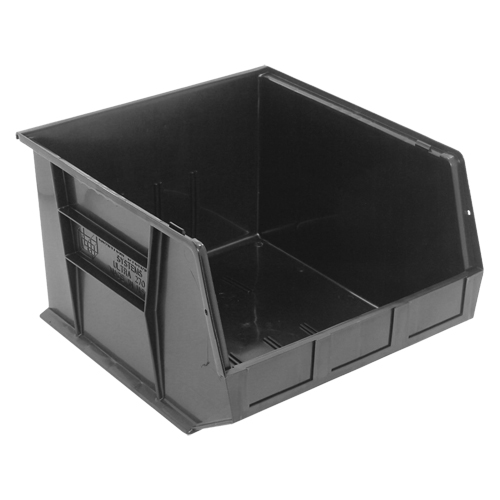 Ultra Stack & Hang Bin, 16-1/2" W x 11" H x 18" D, Black Moffatt Supply & Specialties