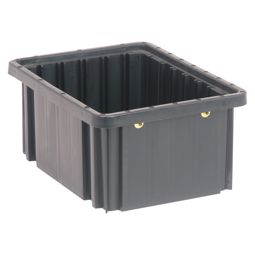Bacs divisibles conducteurs, Polypropyl&egrave;ne, 8-1/4" la x 10-7/8" p x 5" h, Noir Moffatt Supply & Specialties