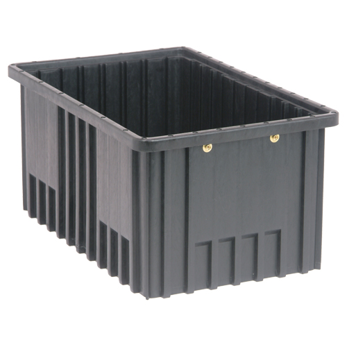 Bacs divisibles conducteurs, Polypropyl&egrave;ne, 10-7/8" la x 16-1/2" p x 8" h, Noir Moffatt Supply & Specialties