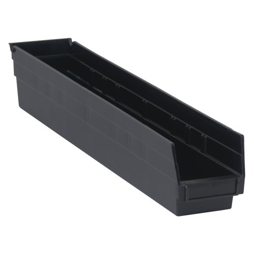 Bac pour &eacute;tag&egrave;re &eacute;conomique, 4-1/8" la, 4" h x 23-5/8" p, Noir Moffatt Supply & Specialties