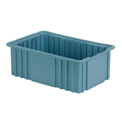 Contenant Divider Box, Poly&eacute;thyl&egrave;ne, 15,5" la x 9,9" p x 6" h, Bleu p&acirc;le Moffatt Supply & Specialties
