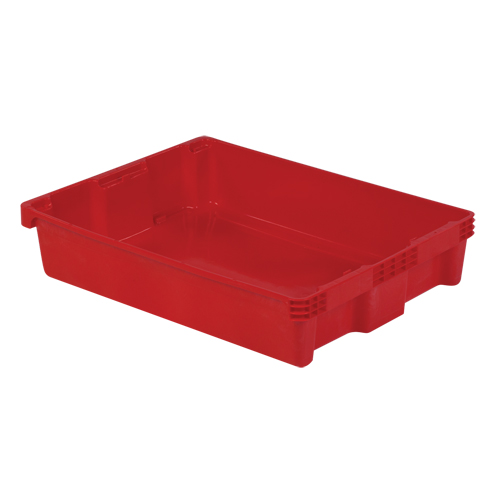Contenants Stack-N-Nest Polylewton, 6,1" x 29,6" x 22,4", Rouge Moffatt Supply & Specialties