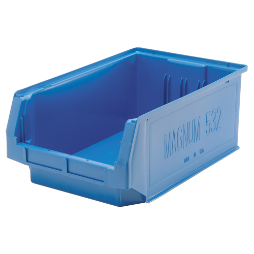 MAGNUM Bin, 7-7/8" H x 12-3/8" W x 19-3/4" D, 150 lbs. Capacity, Black Moffatt Supply & Specialties