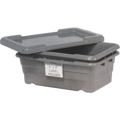 Bacs empilables en crois&eacute;, 16" la x  p x 8,5" h, Gris Moffatt Supply & Specialties