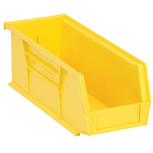 Ultra Stack & Hang Bin, 4-1/8" W x 4" H x 10-7/8" D, Yellow Moffatt Supply & Specialties