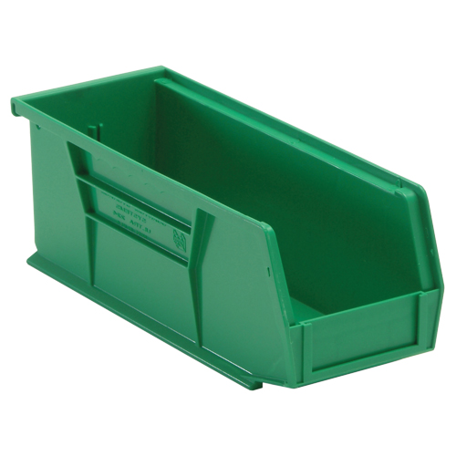 Ultra Stack & Hang Bin, 4-1/8" W x 4" H x 10-7/8" D, Green Moffatt Supply & Specialties