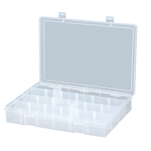 Compact Compartment Cases, 13.125" W x 2.3125" D x 9" H, 24 Compartments Moffatt Supply & Specialties