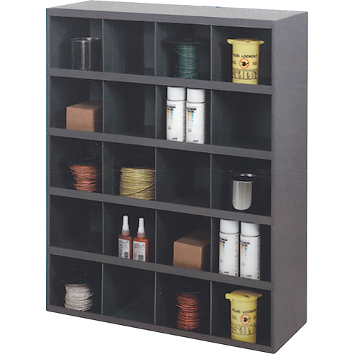 Armoires pour bacs de rangement, Acier, 20 tiroirs, 33-3/4" x 12" x 42", Gris Moffatt Supply & Specialties