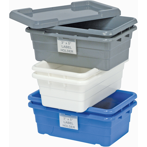 Cross Stack Bins, 11" W x 17.25" D x 12" H, Grey Moffatt Supply & Specialties