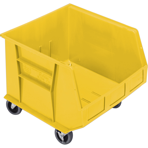 Bac mobile, 14" ha x 16-1/2" la x 18" p, Capacit&eacute; de 75 lb, Jaune Moffatt Supply & Specialties