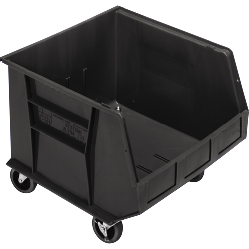 Bac mobile, 14" ha x 16-1/2" la x 18" p, Capacit&eacute; de 75 lb, Noir Moffatt Supply & Specialties