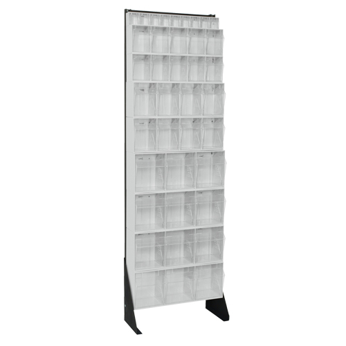Tip-Out Bins Stand, 23-5/8" W x 8" D x 75" H, 36 Drawers Moffatt Supply & Specialties