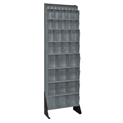 Tip-Out Bins Stand, 23-5/8" W x 8" D x 75" H, 36 Drawers Moffatt Supply & Specialties