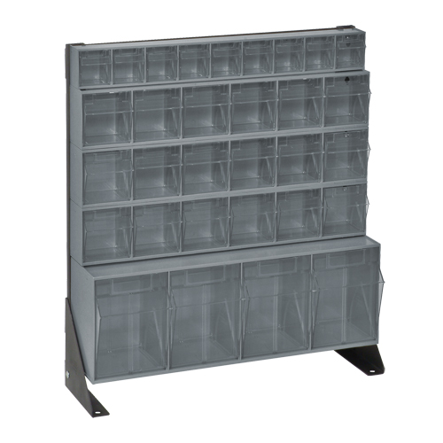 Tip-Out Bins Stand, 23-5/8" W x 8" D x 28" H, 31 Drawers Moffatt Supply & Specialties