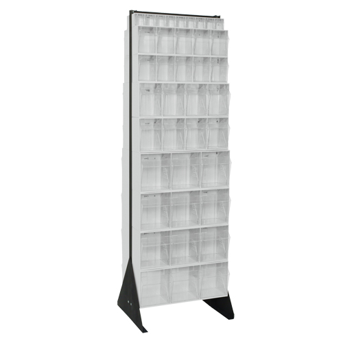 Tip-Out Bins Stand, 23-5/8" W x 16" D x 75" H, 72 Drawers Moffatt Supply & Specialties
