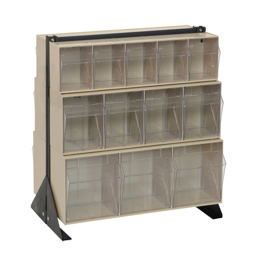 Tip-Out Bins Stand, 23-5/8" W x 16" D x 28" H, 24 Drawers Moffatt Supply & Specialties