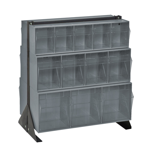 Tip-Out Bins Stand, 23-5/8" W x 16" D x 28" H, 24 Drawers Moffatt Supply & Specialties