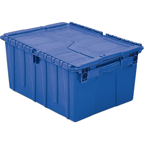 Flipak&reg; Polyethylene Plastic (PE) Distribution Containers, 11.8" x 9.8" x 7.7", Blue Moffatt Supply & Specialties