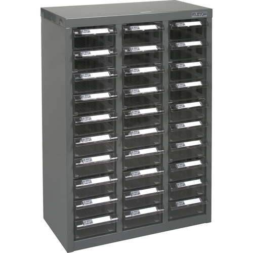 Casiers pour pi&egrave;ces KPC-700, Acier galvanis&eacute;, 30 tiroirs, 17-1/2" x 8-7/10" x 25-3/10", Gris Moffatt Supply & Specialties