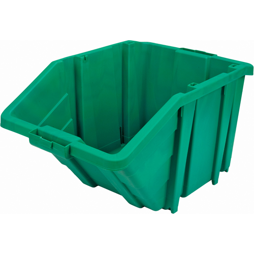 Jumbo Plastic Bin, 15-1/2" W x 13" H x 25" D, Green, 200 lbs. Capacity Moffatt Supply & Specialties