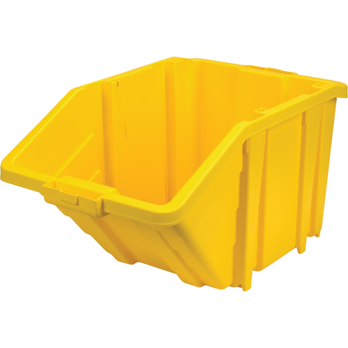 Bac g&eacute;ant en plastique, 15-1/2" la x 13" H x 25" p, Jaune, Capacit&eacute; 200 lb Moffatt Supply & Specialties