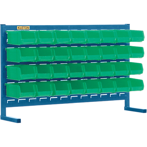 Louvered Rack with Bins, 32 Bins, 36" W x 8-1/4" D x 22" H Moffatt Supply & Specialties