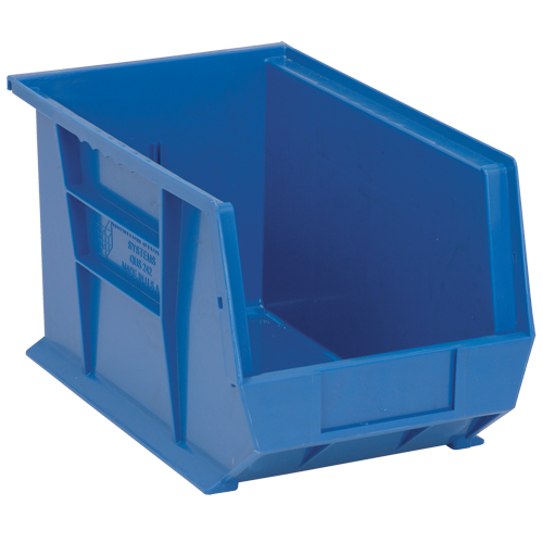 Bacs ultra empilable & suspendable, 8-1/4" la, 8" h x 13-5/8" p, Bleu Moffatt Supply & Specialties