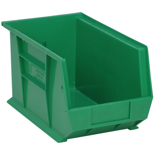 Bacs ultra empilable & suspendable, 8-1/4" la, 8" h x 13-5/8" p, Vert Moffatt Supply & Specialties