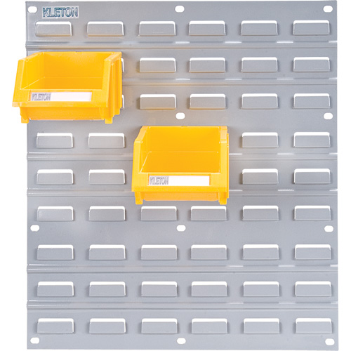 Metal Louvered Panel Bin Support Rack, 16 Bins, 18" W x 1/8" D x 19" H Moffatt Supply & Specialties
