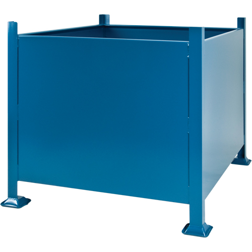 Bulk Stacking Containers, 30" H x 34.5" W x 40.5" D, 3500 lbs. Capacity Moffatt Supply & Specialties