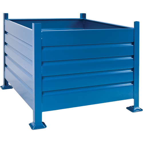 Bulk Stacking Containers, 30" H x 34.5" W x 40.5" D, 4500 lbs. Capacity Moffatt Supply & Specialties