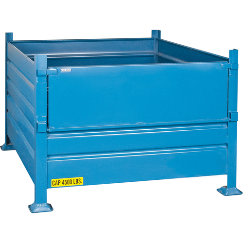 Bulk Stacking Containers, 30" H x 40.5" W x 48.5" D, 4500 lbs. Capacity Moffatt Supply & Specialties