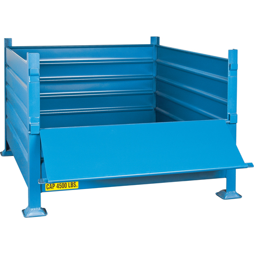 Bulk Stacking Containers, 30" H x 40.5" W x 48.5" D, 4500 lbs. Capacity Moffatt Supply & Specialties