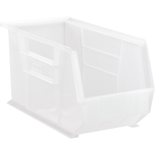Clear-View Ultra Stack & Hang Bin, 8-1/4" W x 9" H x 18" D, Clear Moffatt Supply & Specialties