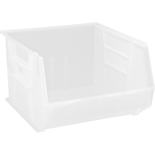 Bac transparent ultra empilable & suspendable, 16-1/2" la, 11" h x 18" p, Transparent Moffatt Supply & Specialties