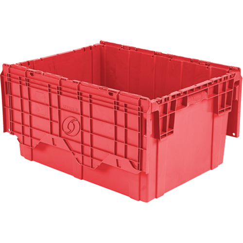 Contenants de distribution Flipak en plastique poly&eacute;thyl&egrave;ne (PE), 27,9" x 20,9" x 15,2", Rouge Moffatt Supply & Specialties