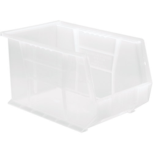 Bac transparent ultra empilable & suspendable, 8-1/4" la, 8" h x 13-5/8" p, Transparent Moffatt Supply & Specialties