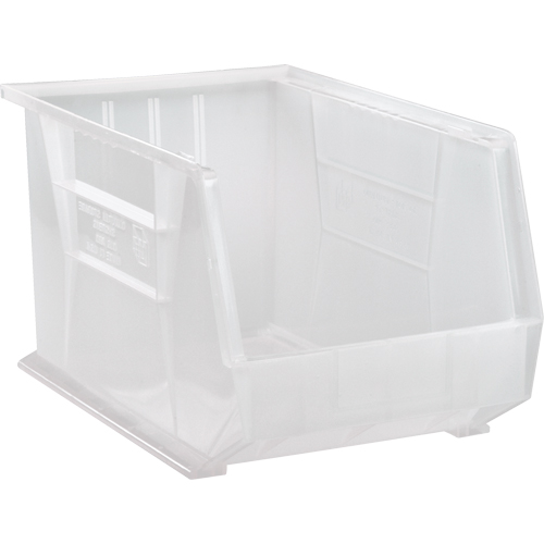 Clear-View Ultra Stack & Hang Bin, 11" W x 10" H x 18" D, Clear Moffatt Supply & Specialties