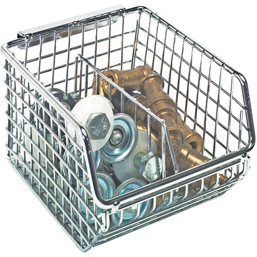 Bacs en fil m&eacute;tallique empilables et suspendables Moffatt Supply & Specialties
