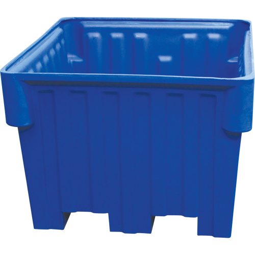 Nesting Forklift Bin, 42" W x 48" D x 30" H, Blue Moffatt Supply & Specialties
