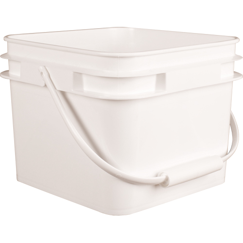 Square Pail, Plastic, 2.1 gal. Moffatt Supply & Specialties
