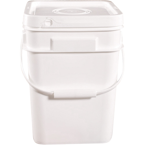 Square Pail, Plastic, 4 gal. Moffatt Supply & Specialties