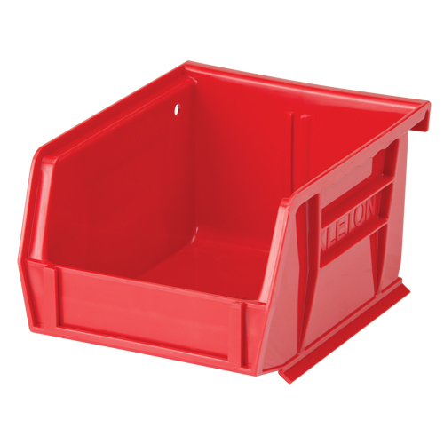 Stack & Hang Bin, 4-1/8" W x 3" H x 5-3/8" D, Red Moffatt Supply & Specialties